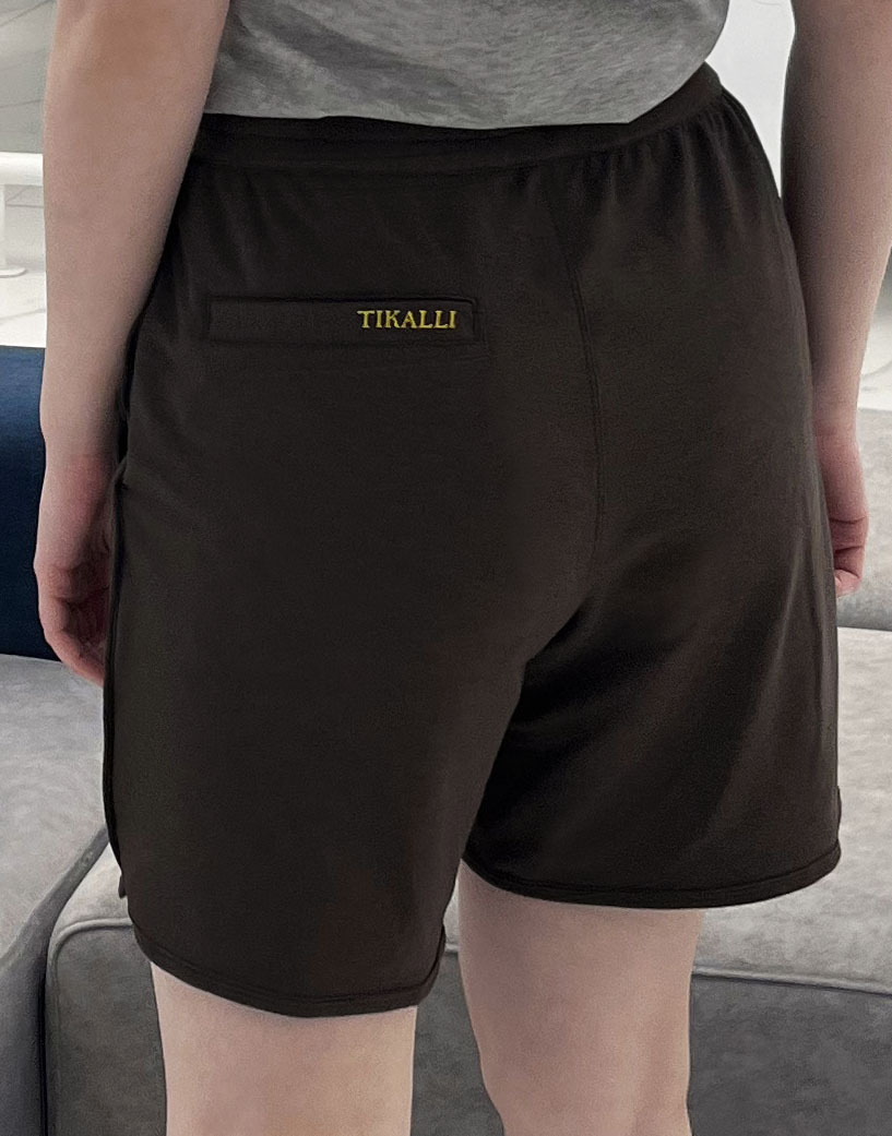 天絲滾邊短褲-中性版