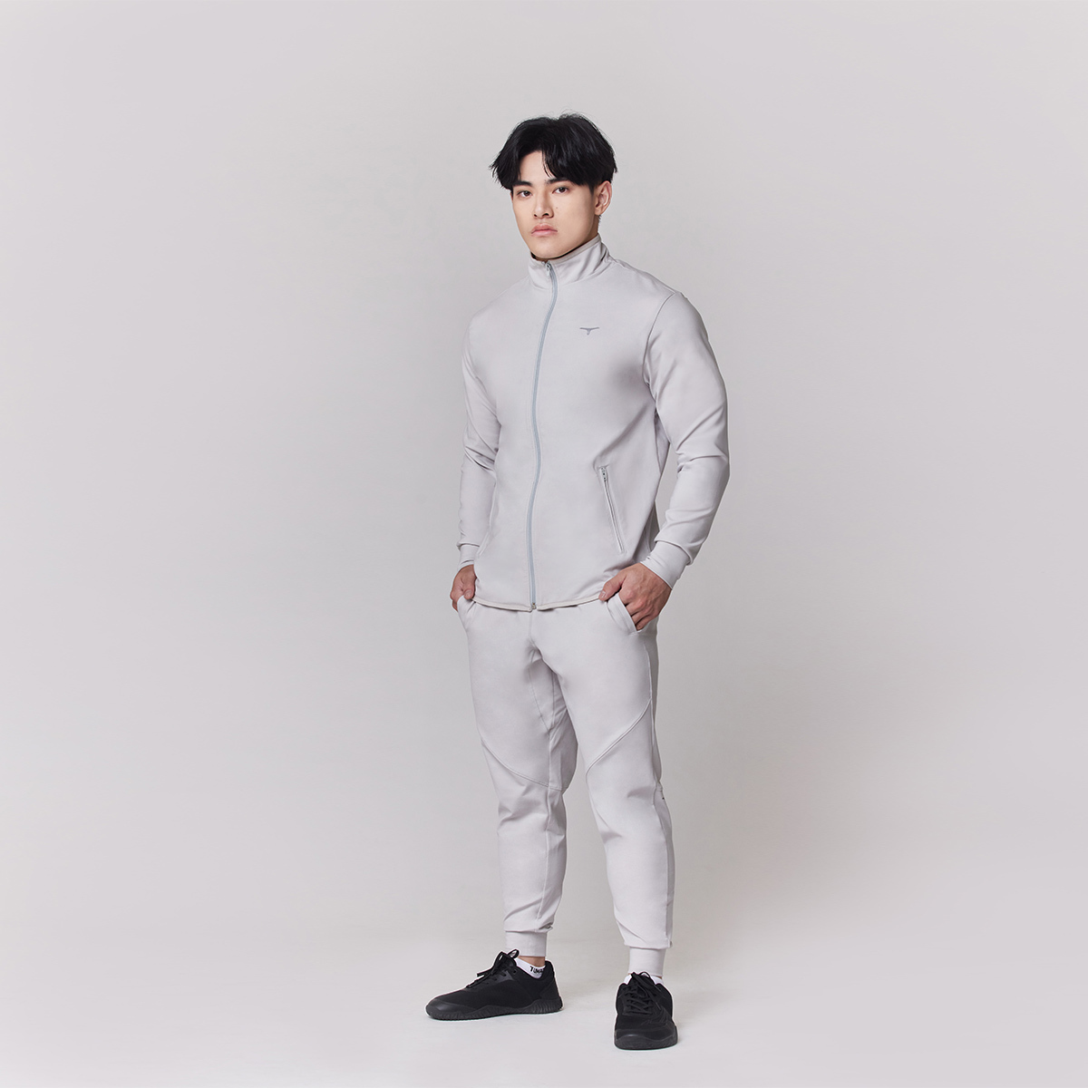 經典立領套裝（雲霧灰）