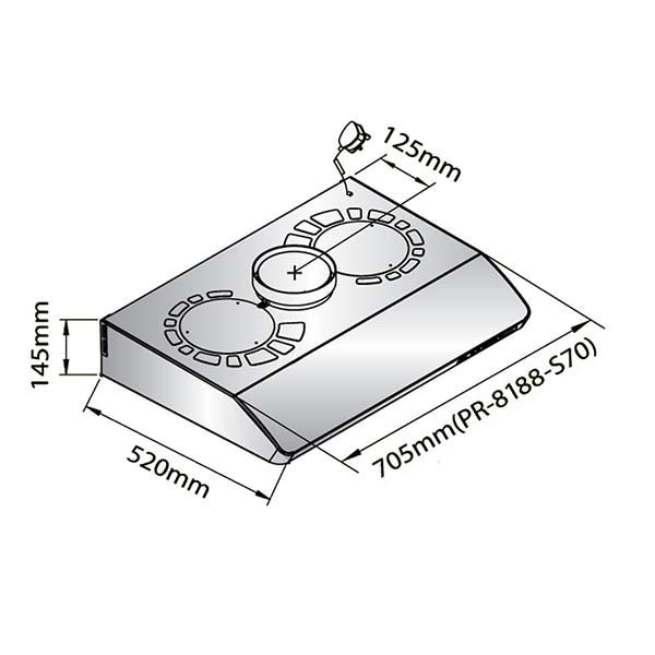 Pacific 太平洋 PR-8188S70 抽油煙機