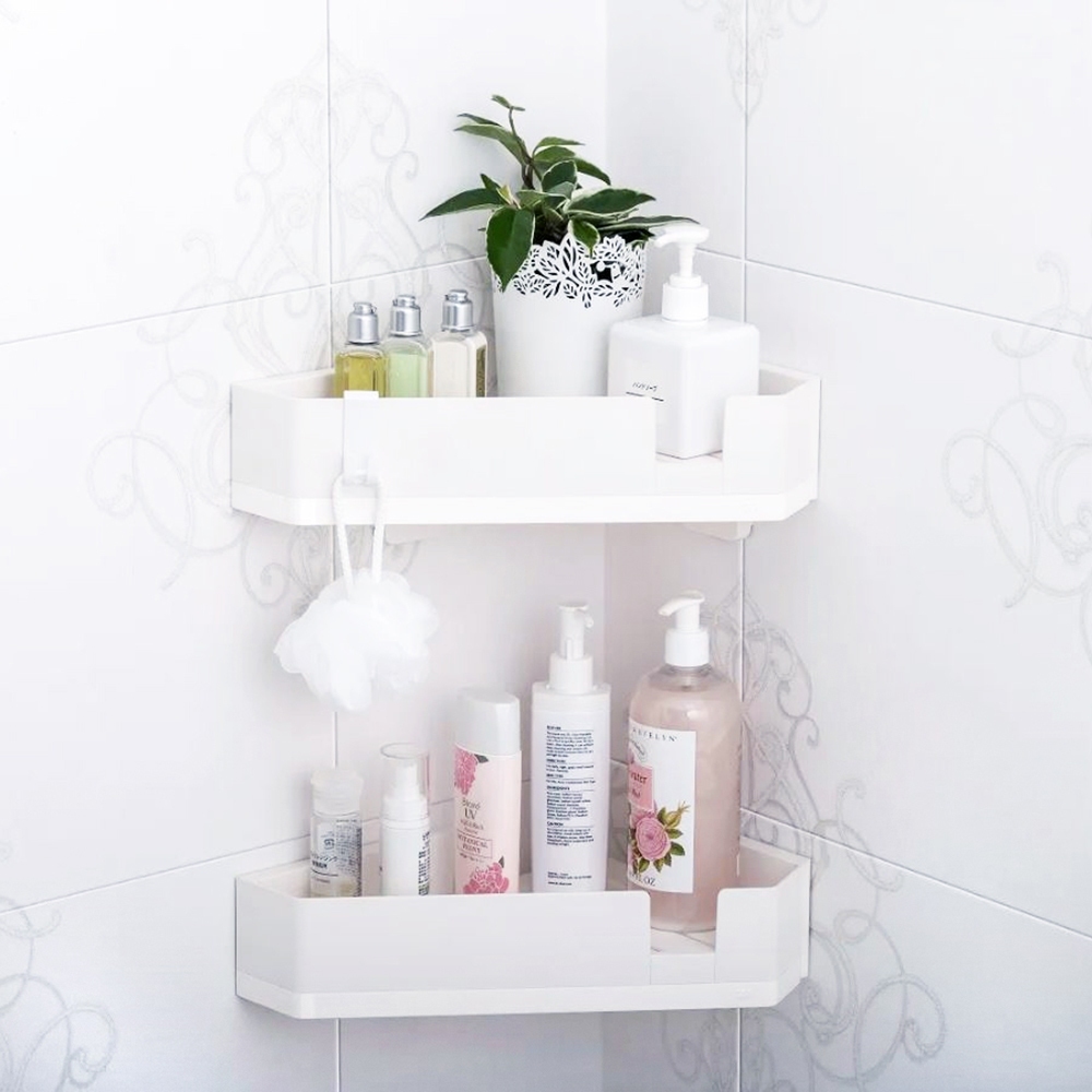 3M 無痕 極淨 防水 收納 系列 三角置物架 三角架 收納架 浴室 廚房 17715