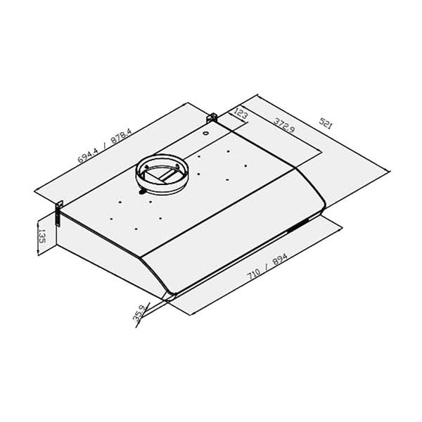 Pacific 太平洋 PR-3033-S70 70厘米易拆式抽油煙機