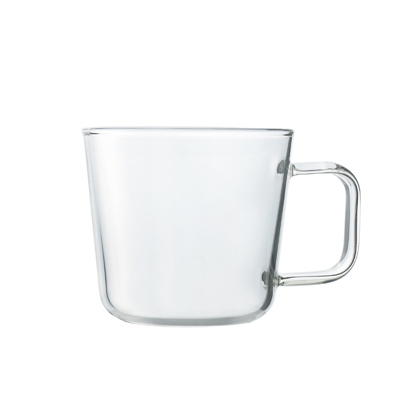 好玻錐形單層把手玻璃杯