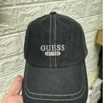 [S] GUESS DENIM BALL CAP,BLACK, MO1A1253-BBK [FINAL SALE] (SGU641)
