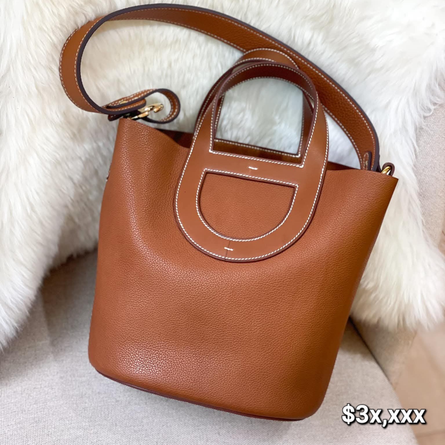 Preloved Hermès In the Loop 23 Barenia Leather Fauve GHW HK$3x,xxx (HK$2,000 即時落訂)