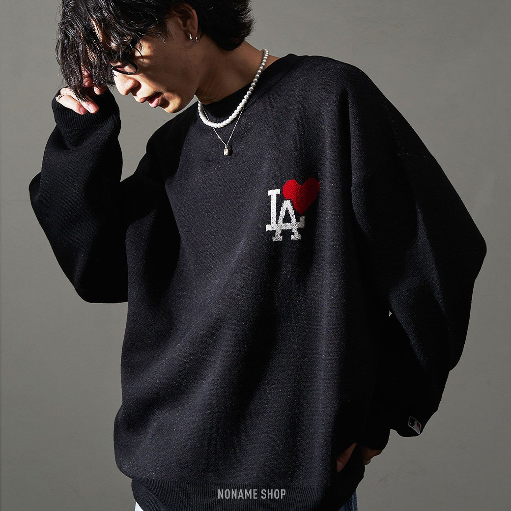 MLB 日本 限量 愛心 LOGO 針織衫 毛衣 五色 (男款)