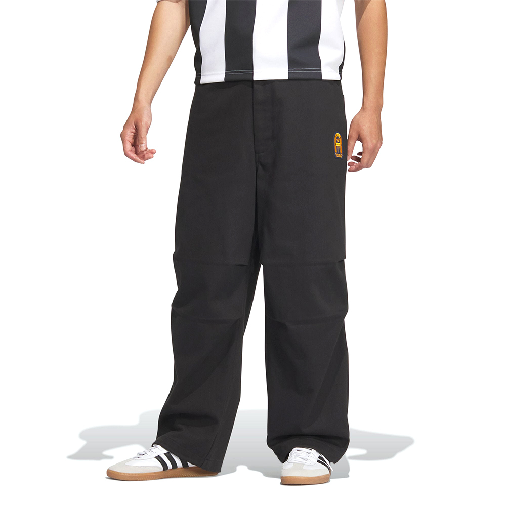 Adidas SPO Woven Pant 男款 黑色 拉鍊 運動 休閒 褲腳拉繩 口袋 三葉草 長褲 JC6847