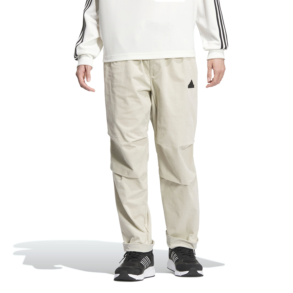 Adidas TH Textured PNT 男款 米白色 運動 休閒 口袋 燈芯絨 保暖 長褲 JI8691