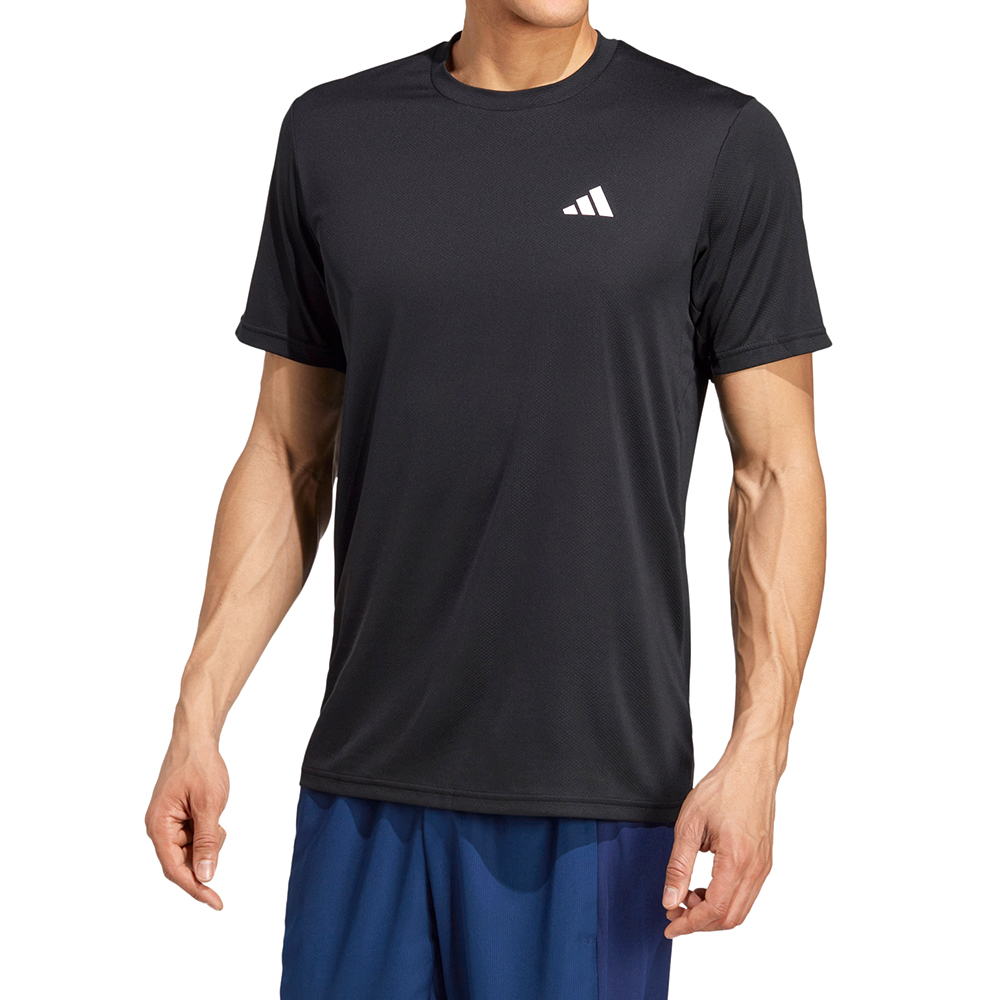 Adidas TR-ES Base T 男款 黑色 運動 休閒 亞規 排汗 圓領 訓練 健身 吸濕 短袖 IC7428