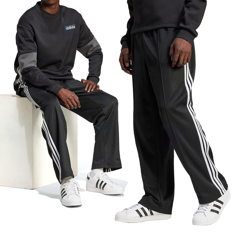 Adidas Baggy TP 男款 黑色 運動 休閒 經典 口袋 愛迪達 三線 寬鬆 亞規 長褲 IZ4801