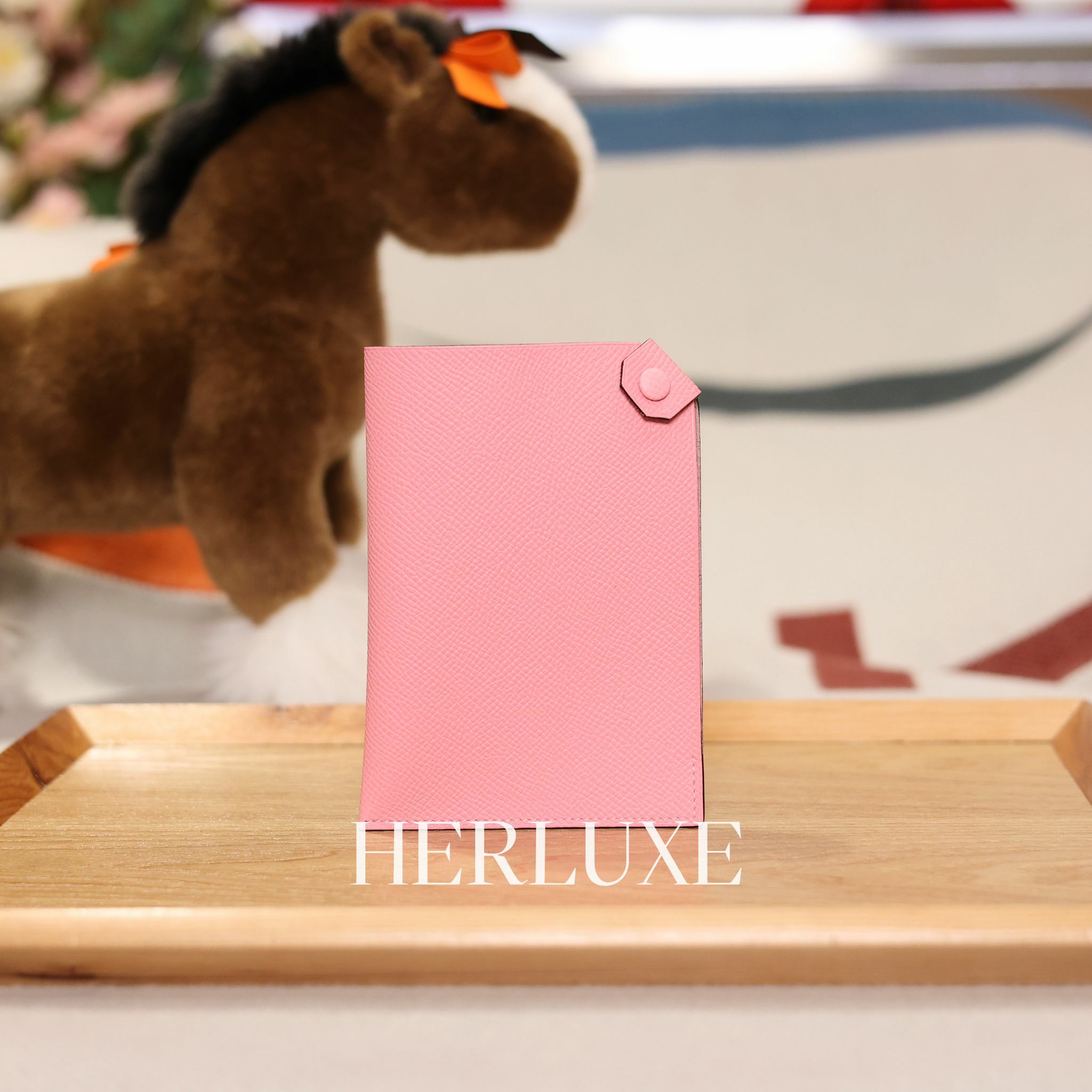 Tarmac passport holder pm 1Q rose confetti  epsom