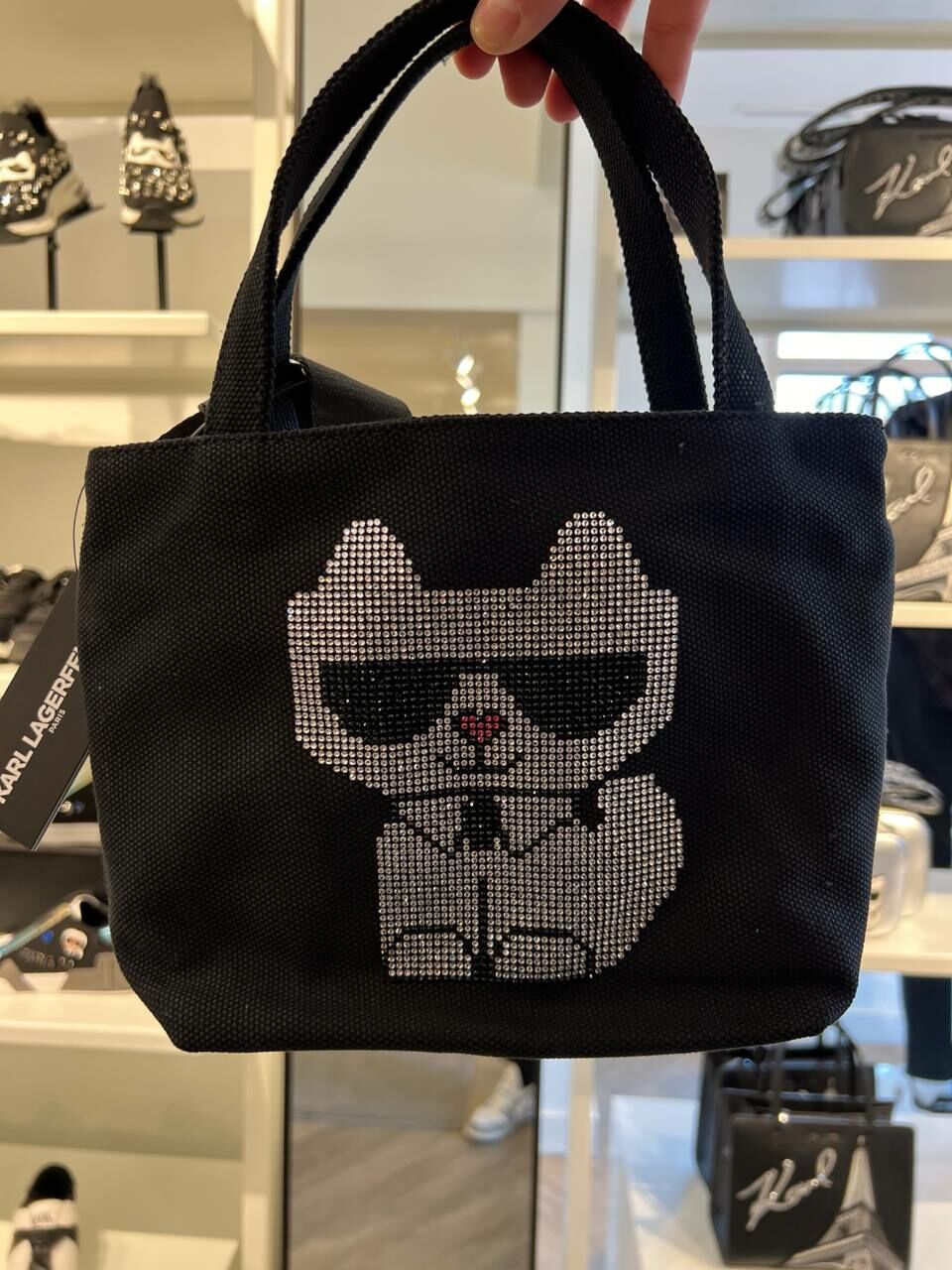 【在庫有即発】Karl Lagerfeld CANNES CANVAS TOTE C'EST LA VIE Cannes East West Tote | Totes | Karl Lagerfeld Paris