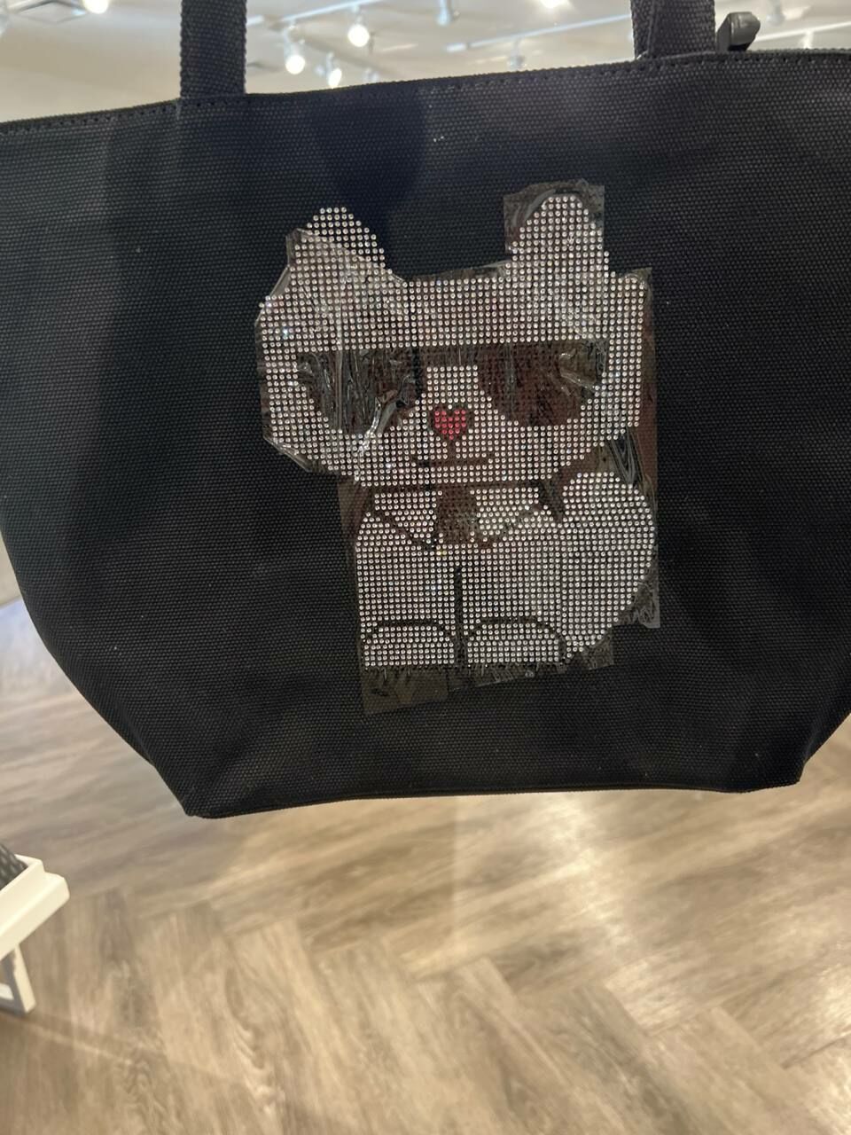 [S] KARL LAGERFELD LH4BG7CU CANNES MEDIUM CANVAS TOTE,NIGHT CAT, 196788560499 (SKL1171)