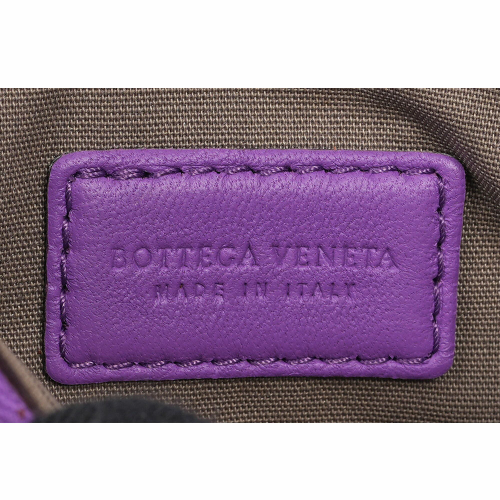 小羊皮編織拉鍊零錢包/鑰匙包(紫色) B04541586I