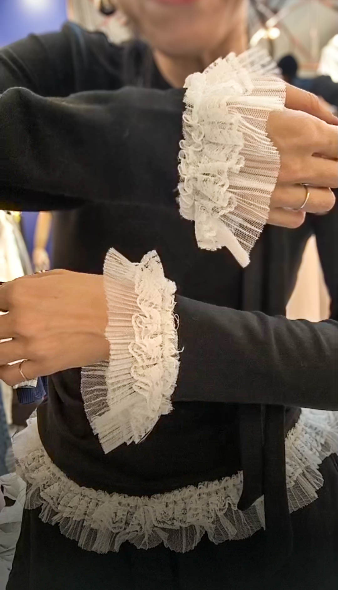 PM_K3506  ▶️領口綁蝴蝶結上衣 👉B:Free Size L:63cm👈