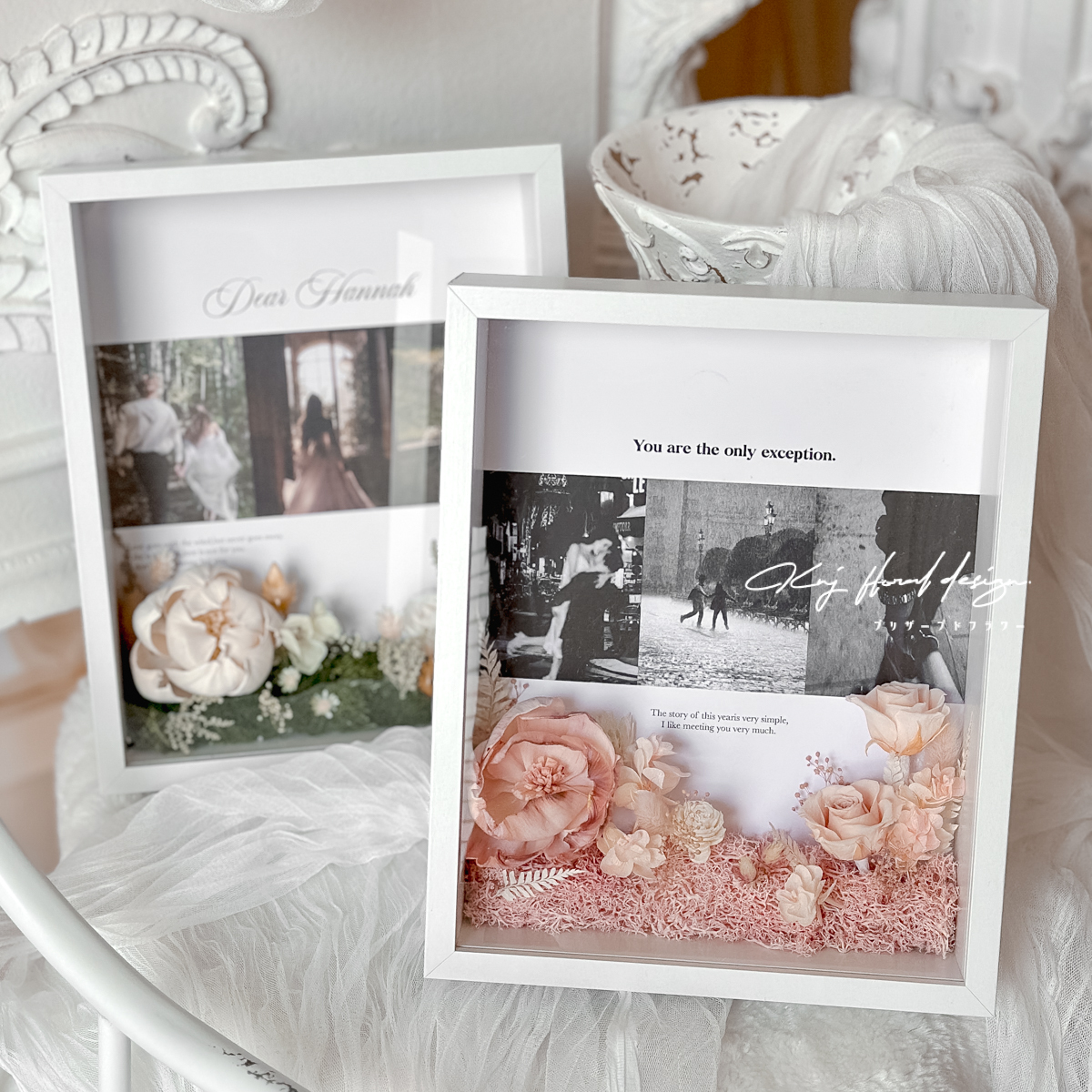 情人節永生花相框