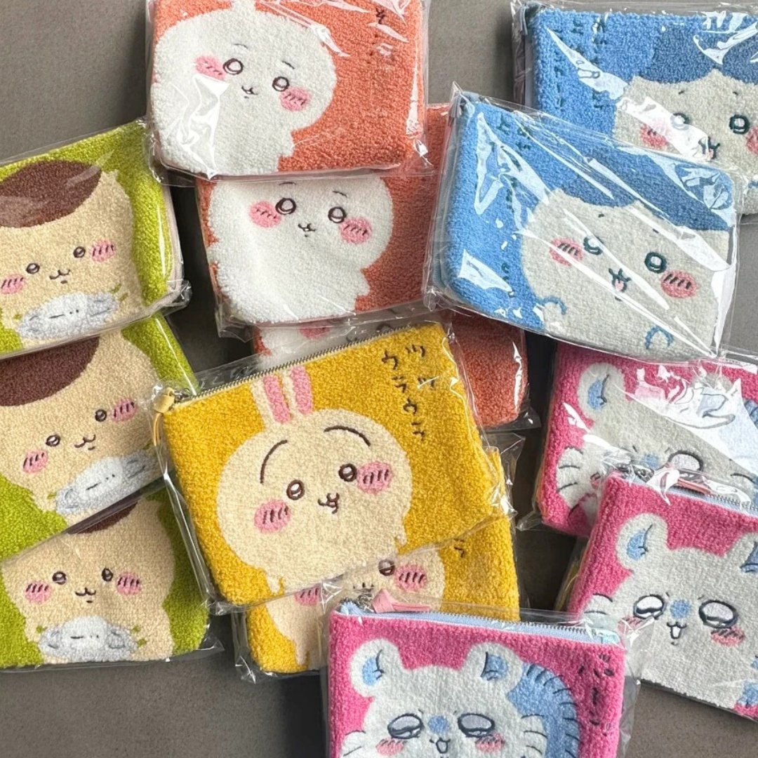 #現貨供應 吉伊卡哇 刺繡毛呢 收納包