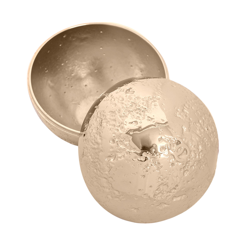 【CHANEL】2023 VIP禮 CC Logo 月球飾品盒(金色)CH99000005