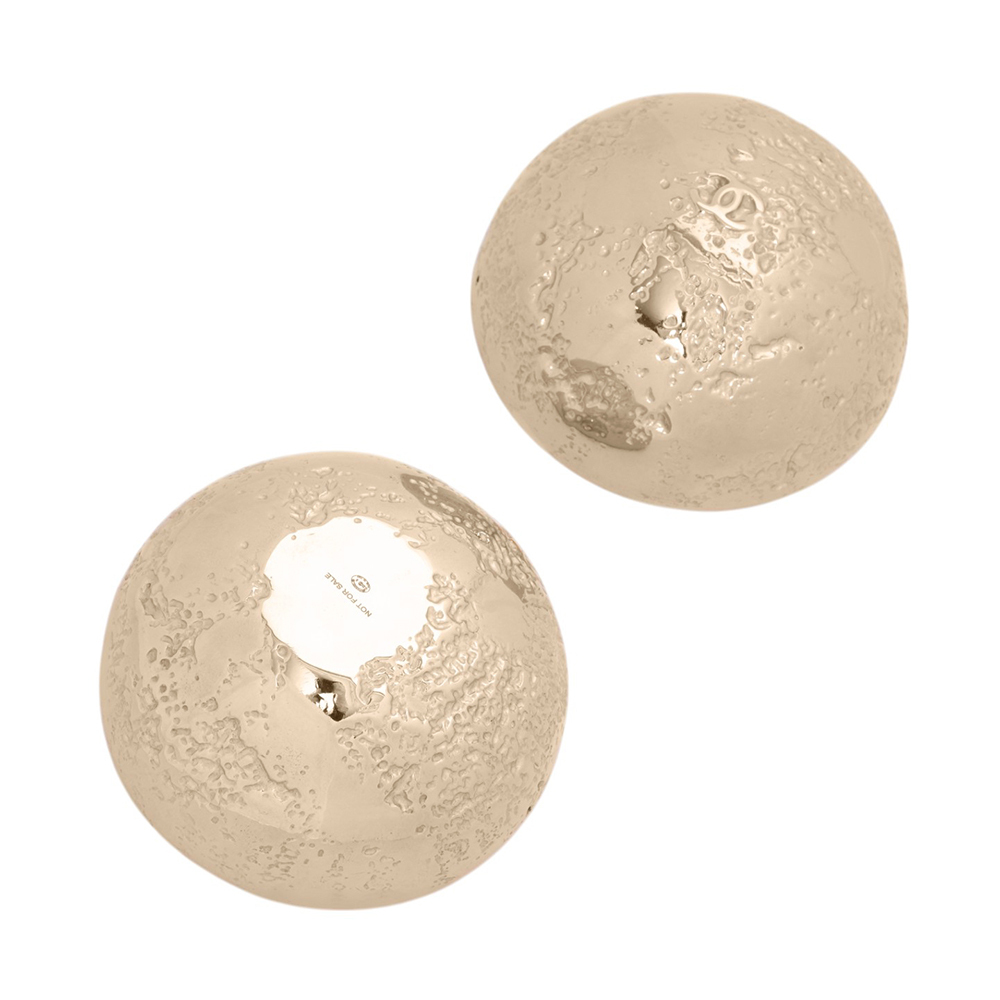 【CHANEL】2023 VIP禮 CC Logo 月球飾品盒(金色)CH99000005