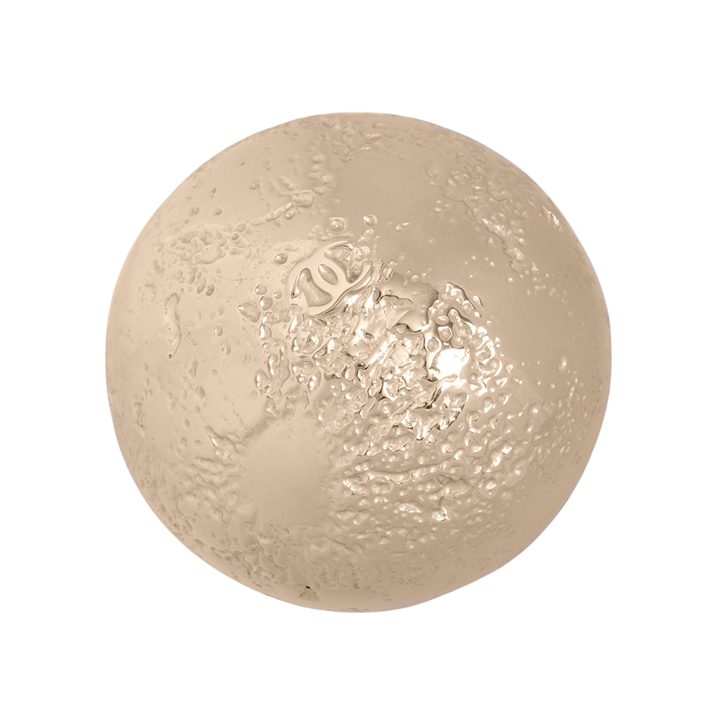 【CHANEL】2023 VIP禮 CC Logo 月球飾品盒(金色)CH99000005