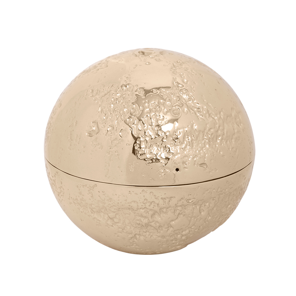 【CHANEL】2023 VIP禮 CC Logo 月球飾品盒(金色)CH99000005