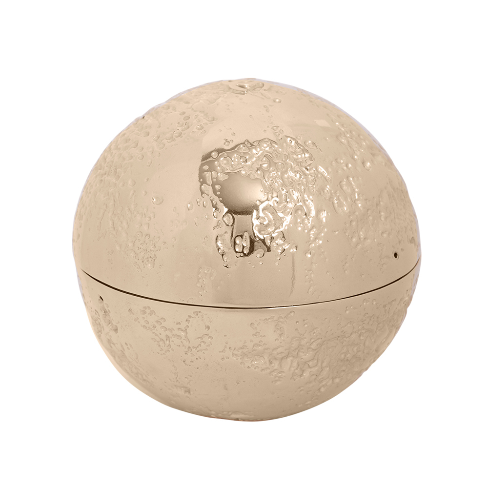 【CHANEL】2023 VIP禮 CC Logo 月球飾品盒(金色)CH99000005