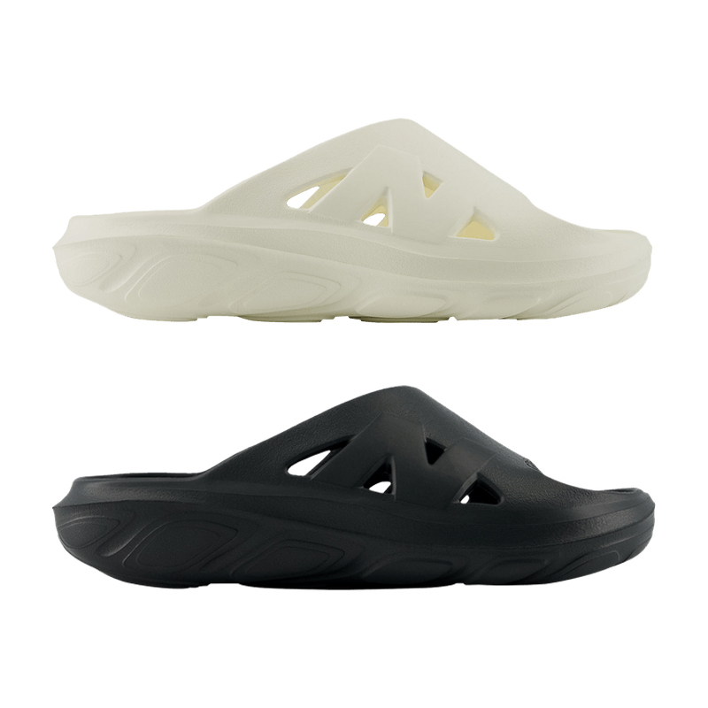 男女鞋 NEW BALANCE Fresh Foam RCVRY Slide 黑色 白色 泡棉中底 防水 拖鞋【RCVRYS】