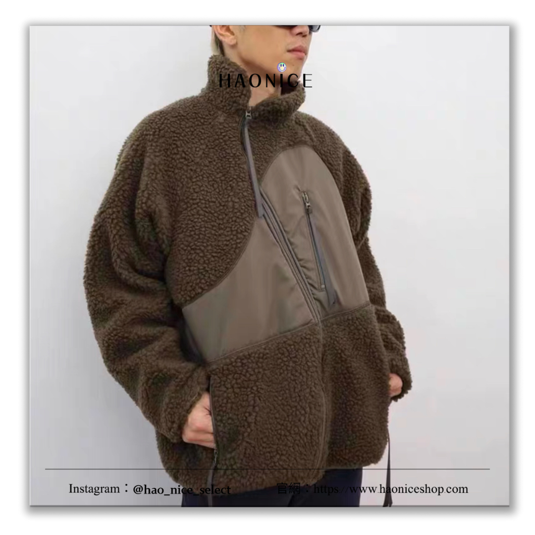 【HAO NICE 】日本小眾品牌JIEDA OL FLEECE JACKET 24FW秋冬新款 日系機能口袋設計長袖 羊羔毛毛毛外套❤️