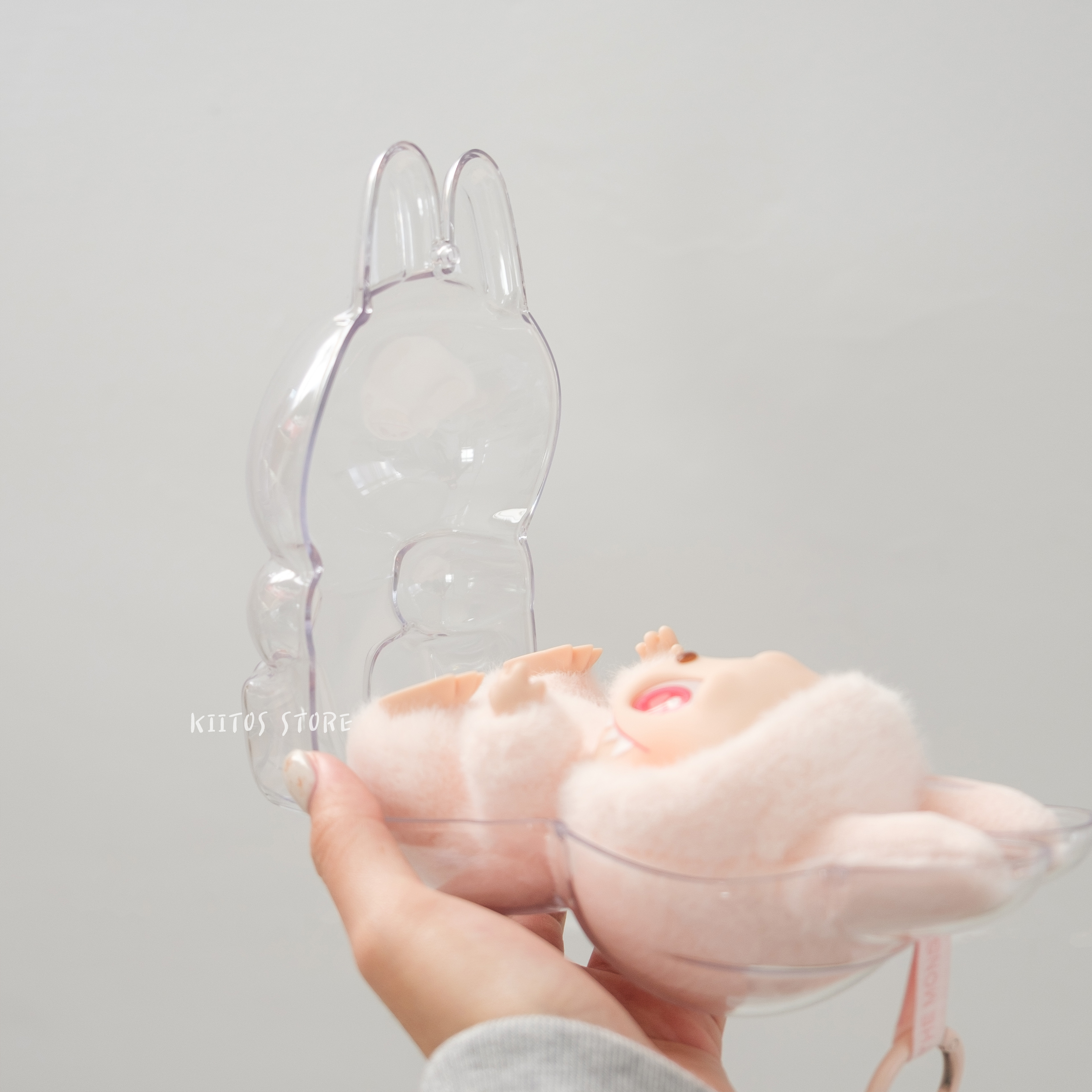 現貨 Labubu坐坐派對 二代專用 壓克力硬殼 透明保護殼 不含娃