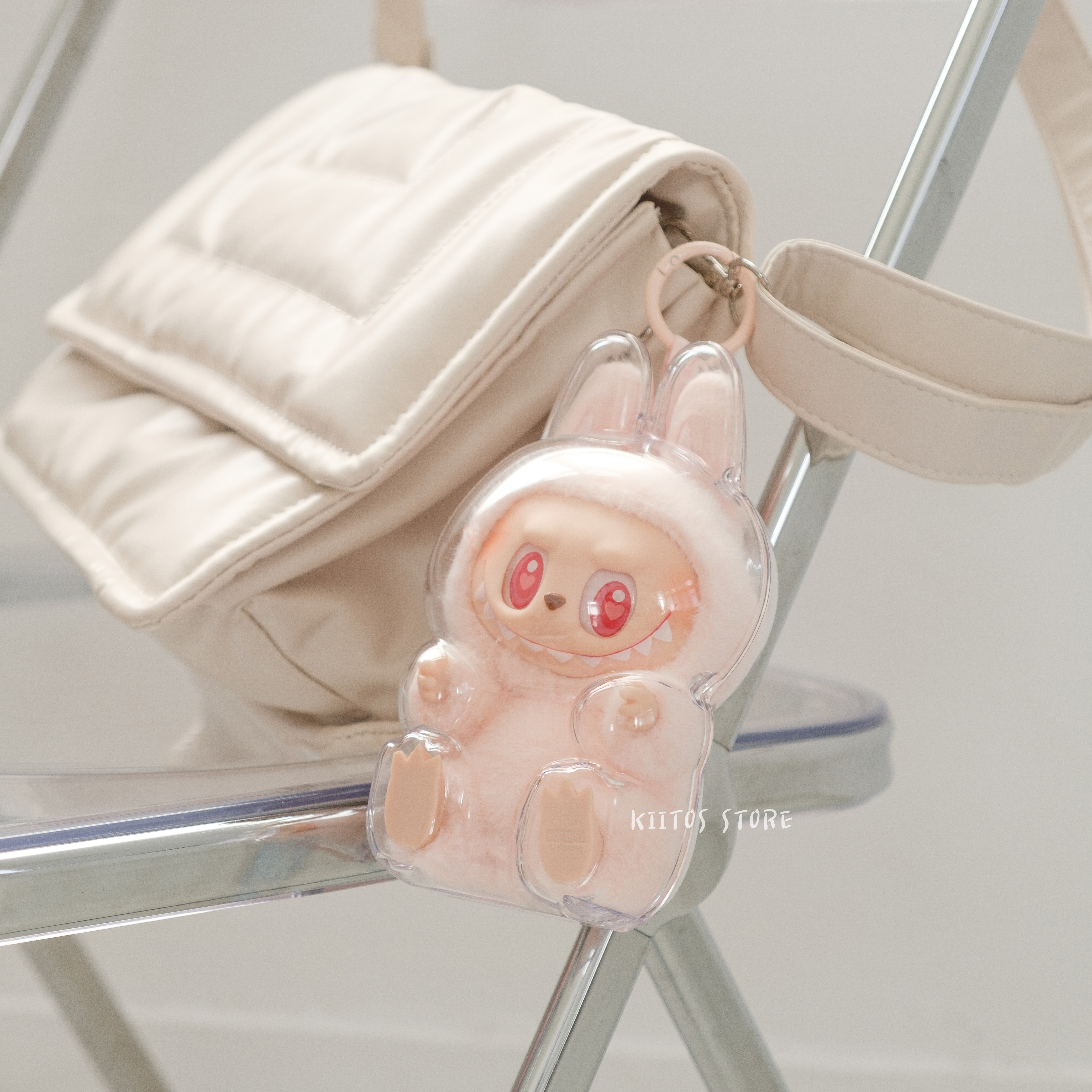 現貨 Labubu坐坐派對 二代專用 壓克力硬殼 透明保護殼 不含娃