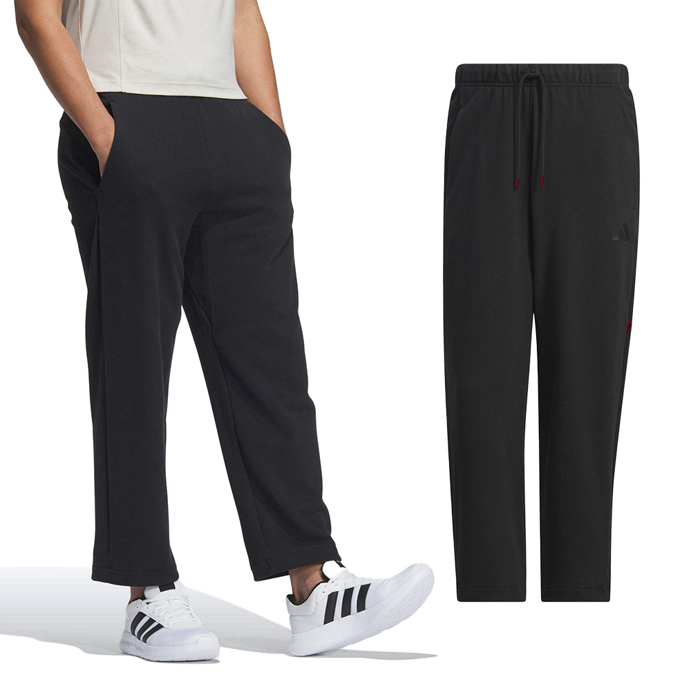 Adidas CM FT KN PNT 男款 黑色 運動 休閒 綁帶 鬆緊腰 口袋 棉質 長褲 JM1010