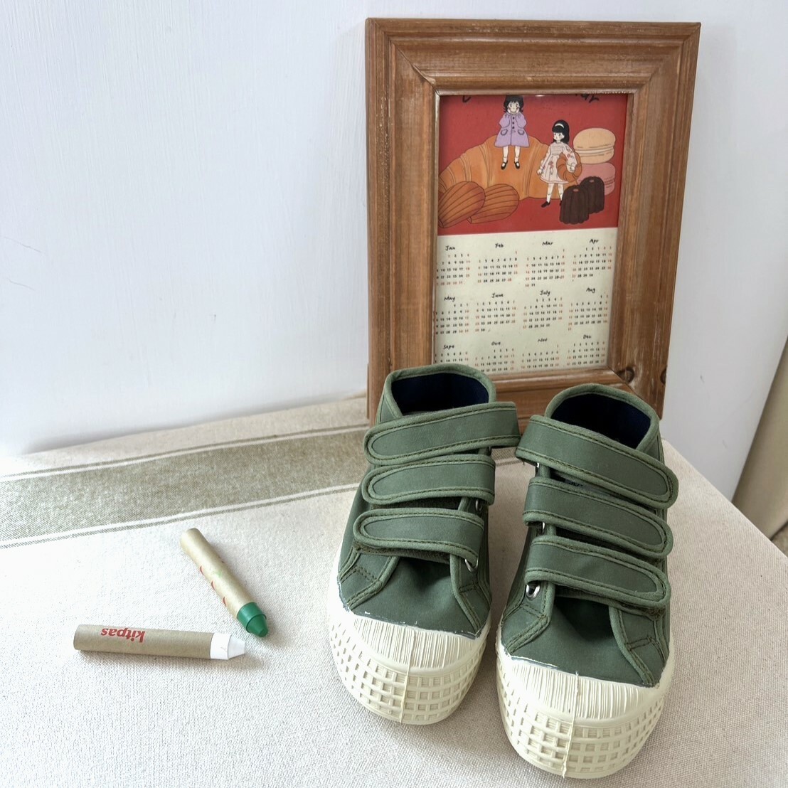 NOVESTA   魔鬼氈高筒帆布鞋STAR DRIBBLE KID WAX COTTON SAGE