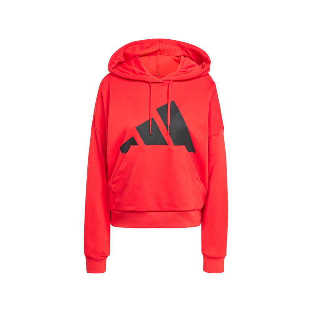 Adidas W BL FT HD 女款 紅色 運動 休閒 訓練 連帽 帽T 上衣 長袖 JN1849