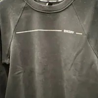 [S] DKNY RHINESTONE STRIPE LOGO PULLOVER,BLACK, DP4T9513-BLK (SD1179)