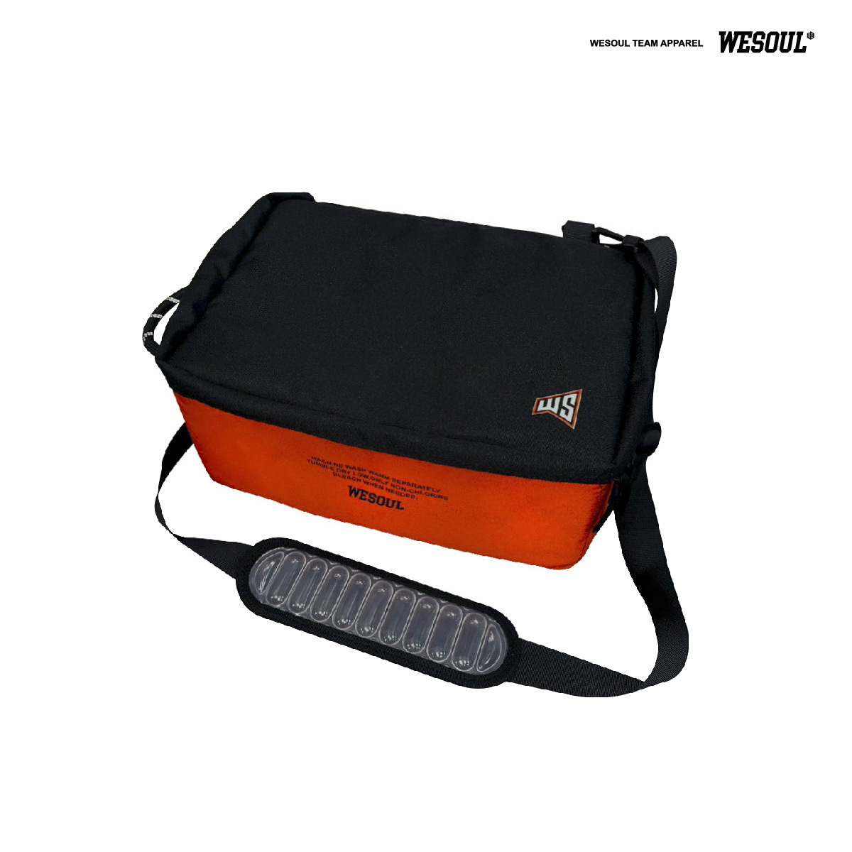 【WESOUL】WS側背鞋袋-黑橘款