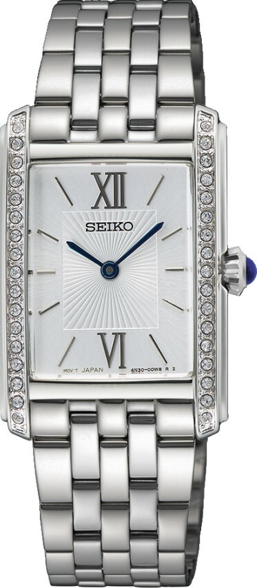 萬年鐘錶 - SEIKO  CS系列  晶鑽羅馬經典長方形女錶 SWR091P1 / 4N30-00R0S  錶徑22.7MM