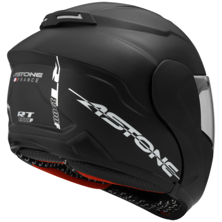 ASTONE RT1300F 平光黑 素色 內墨片 全罩式帽款 可掀式