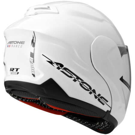 ASTONE RT1300F 亮光白 素色 內墨片 全罩式帽款 可掀式