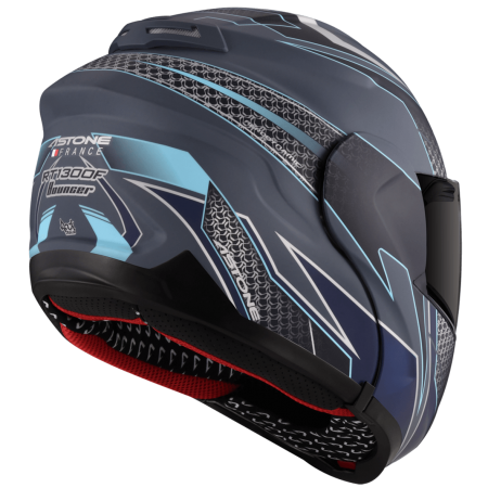 ASTONE RT1300F 平水泥藍 AI6 藍 彩繪 內墨片 全罩式帽款 可掀式