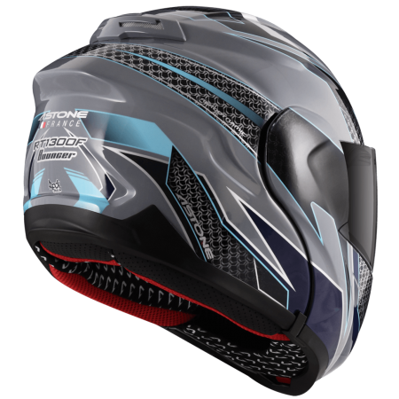 ASTONE RT1300F 水泥灰 AI6 藍 彩繪 內墨片 全罩式帽款 可掀式
