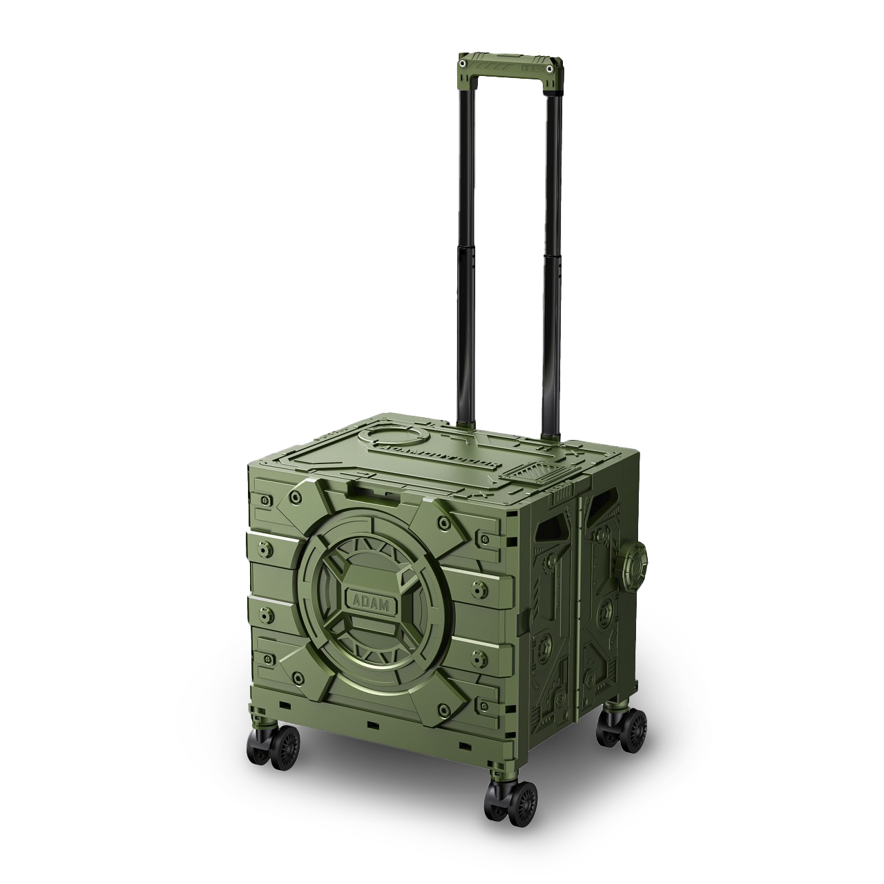 ADAMOUTDOOR｜旅行摺疊購物車 軍綠色