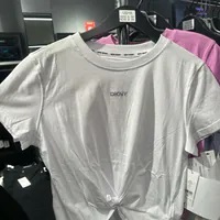 [S] DKNY SMALL BLING LOGO TOP,WHITE, DP4T9994-WHI (SD1192)