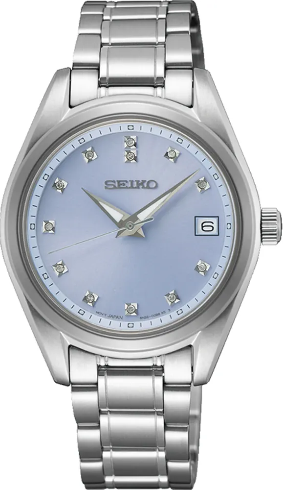 萬年鐘錶 - SEIKO  CS 系列   天藍色面盤時尚不鏽鋼女錶  SUR581P1 / 6N32-00A0B  錶徑32MM