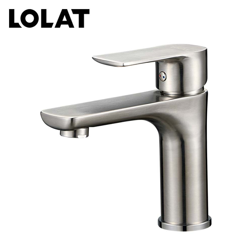 LOLAT不鏽鋼單槍臉盆水龍頭-BNX2377