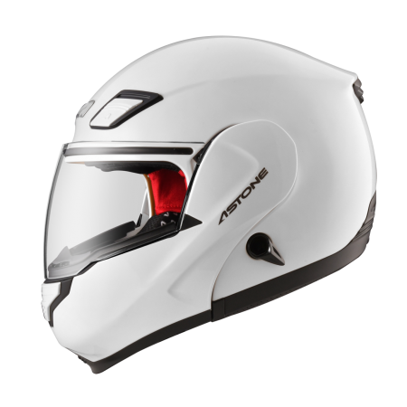 ASTONE RT1100 亮光白 素色 內墨片 全罩式帽款 可掀式帽款