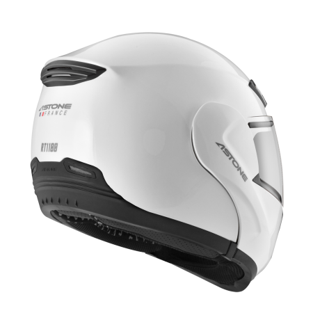 ASTONE RT1100 亮光白 素色 內墨片 全罩式帽款 可掀式帽款