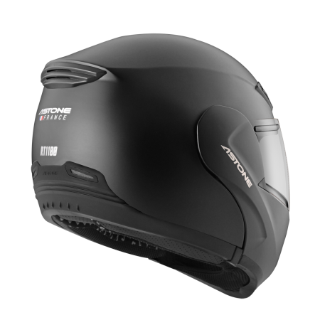 ASTONE RT1100 平光黑 素色 內墨片 全罩式帽款 可掀式帽款