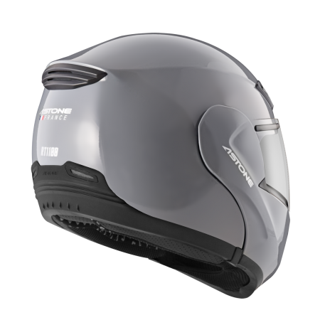 ASTONE RT1100 水泥灰 素色 內墨片 全罩式帽款 可掀式帽款