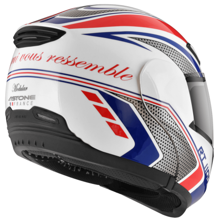 ASTONE RT1100 白 GG29 紅藍 彩繪 內墨片 全罩式帽款 可掀式帽款