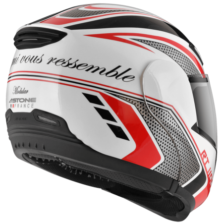 ASTONE RT1100 白 GG29 紅 彩繪 內墨片 全罩式帽款 可掀式帽款