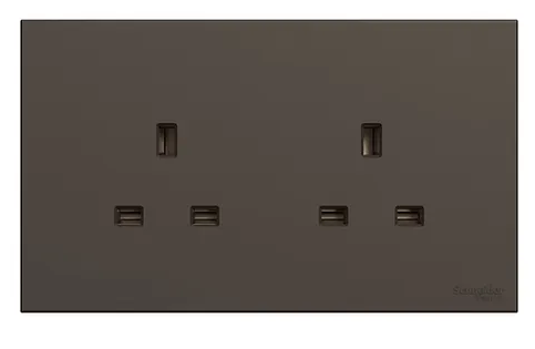 施耐德 AvatarOn C 13A 兩位連保護門插座